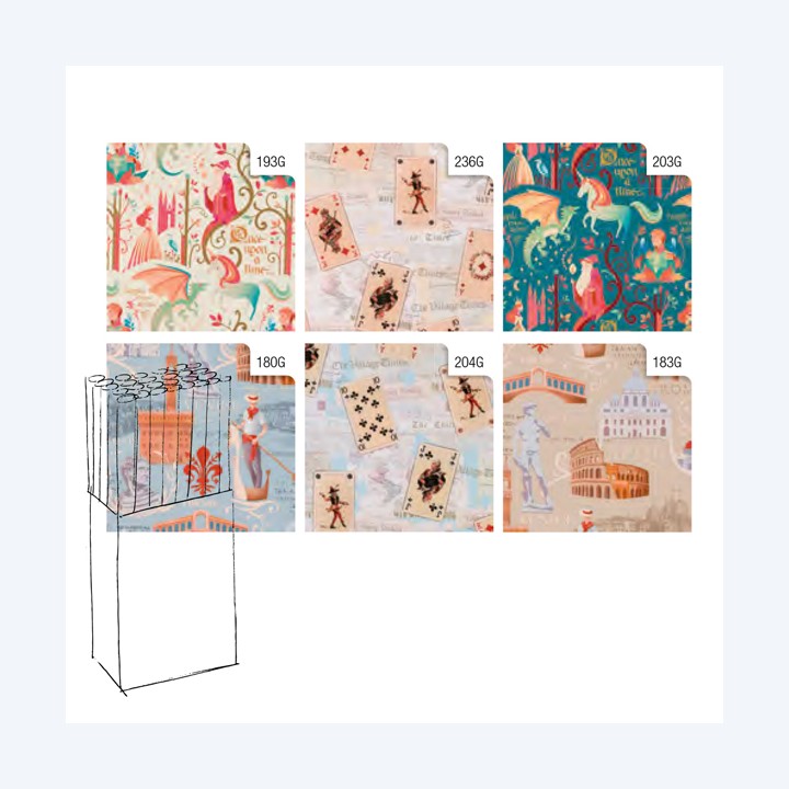 Rotolo carta regalo vintage 70cmx200m — 100025 | Ecotempo