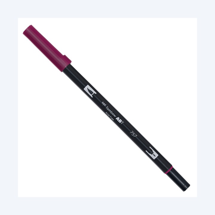 Pennarello Dual Brush 757 port red Tombow | Ecotempo