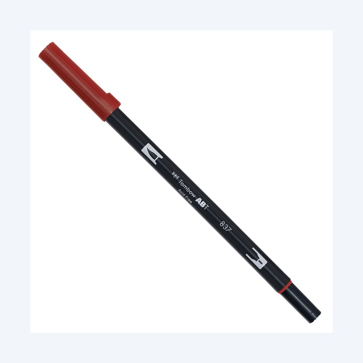 Pennarello Dual Brush 837 wine red Tombow | Ecotempo