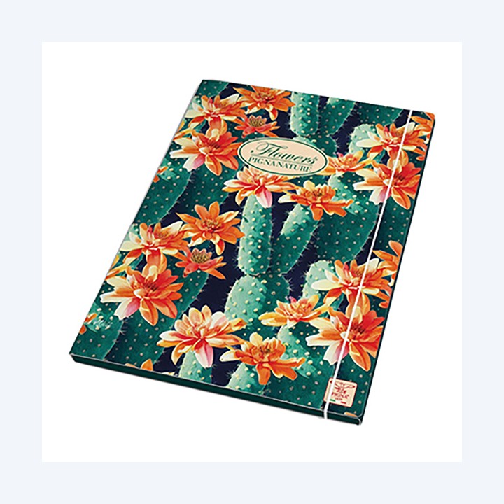 Cartella 3 lembi con elastico Nature — 100054 | Ecotempo