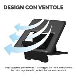 Supporto laptop Breyta nero Fellowes | Ecotempo