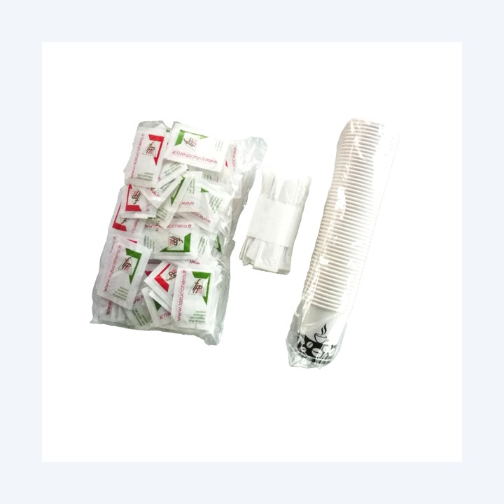 Serving kit 50 bicchierini + 50 bustine — 100148 | Ecotempo
