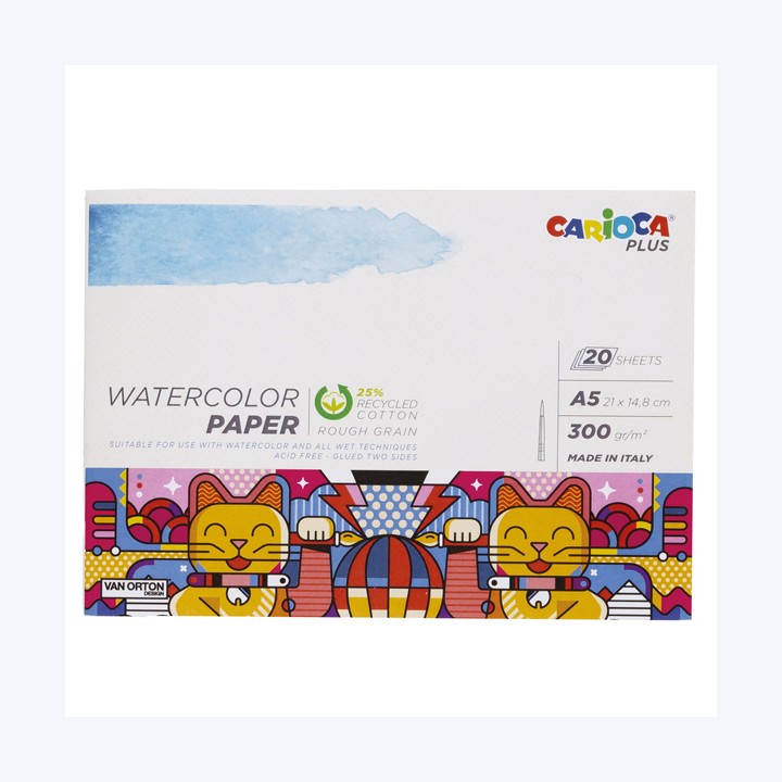 Album acquerello A5 300 gr 20 fogli Carioca Plus | Ecotempo