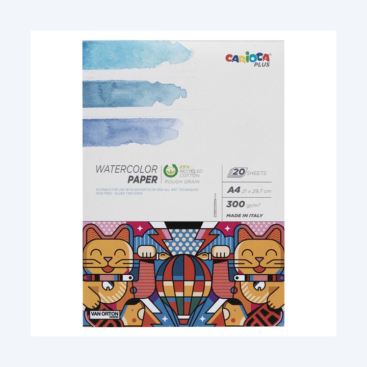 Album acquerello A4 300 gr 20 fogli Carioca Plus | Ecotempo