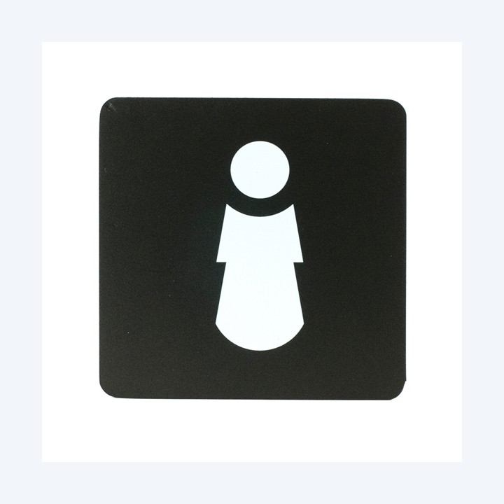 Pittogramma adesivo toilette donna 16 x — 100487 | Ecotempo