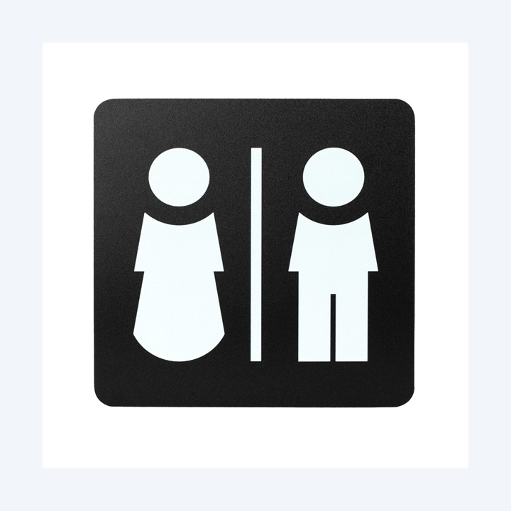 Pittogramma adesivo toilette uomo/donna — 100488 | Ecotempo