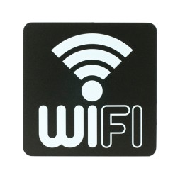 Pittogramma adesivo Wifi 16 x 16 cm PVC — 100490 | Ecotempo