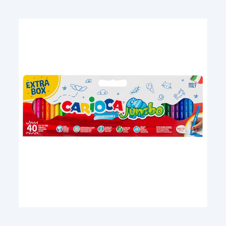 Pennarelli Jumbo punta 6,0mm colori — 100571 | Ecotempo