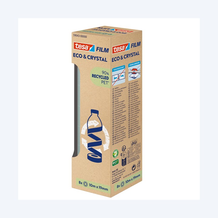 Nastro adesivo Crystal recycled 19 mm x — 100599 | Ecotempo