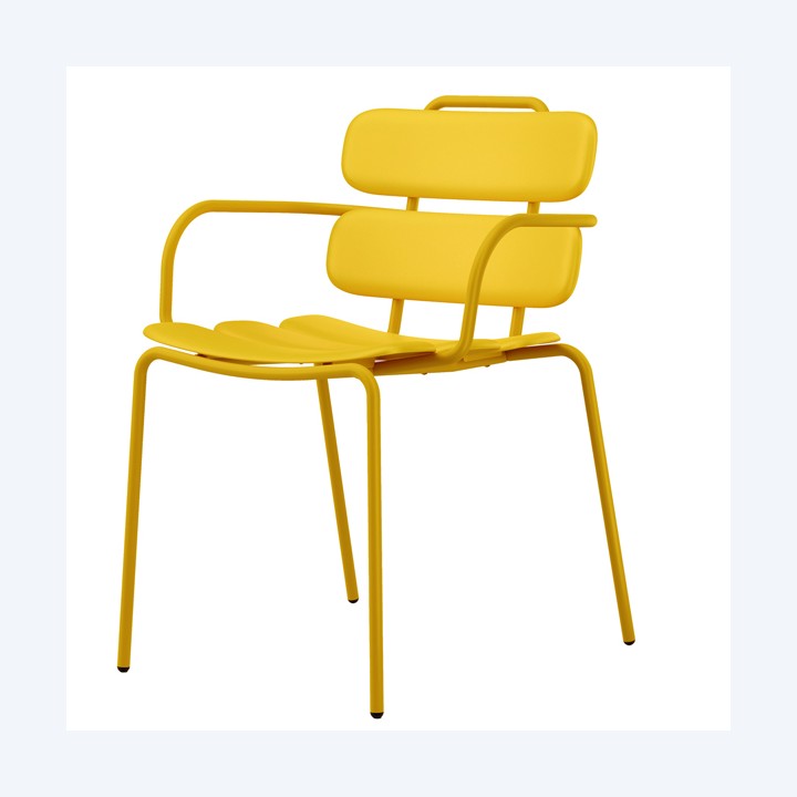 Seduta collettività Lemon con braccioli — 100632 | Ecotempo