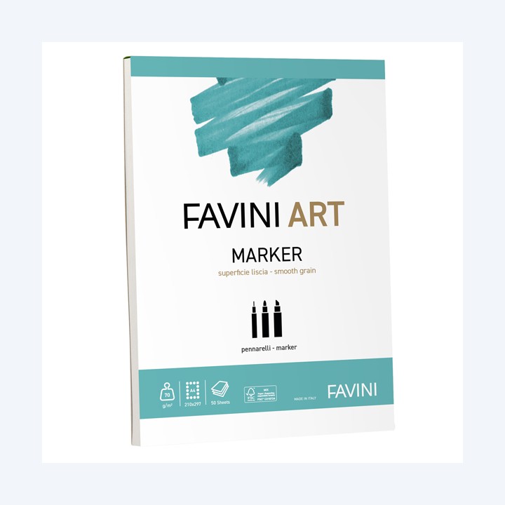 Album collato Marker A4 70 gr 50 fogli Favini Art | Ecotempo