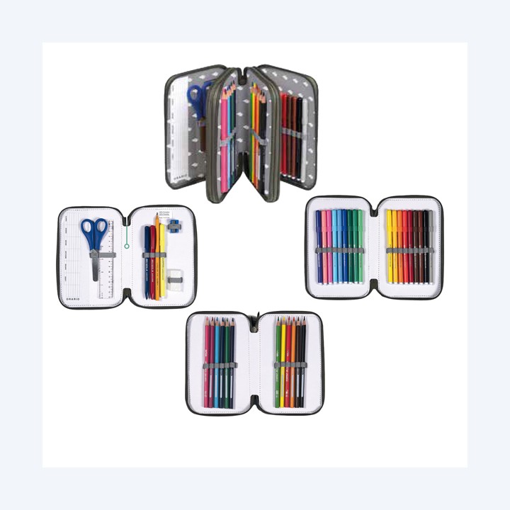 Astuccio Colors 3 zip 13 x 20 x 7,5 cm — 100973 | Ecotempo