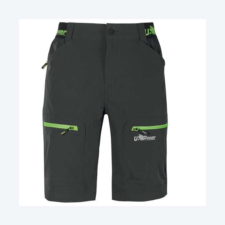 Bermuda Ares taglia L grigio/verde U-Power | Ecotempo