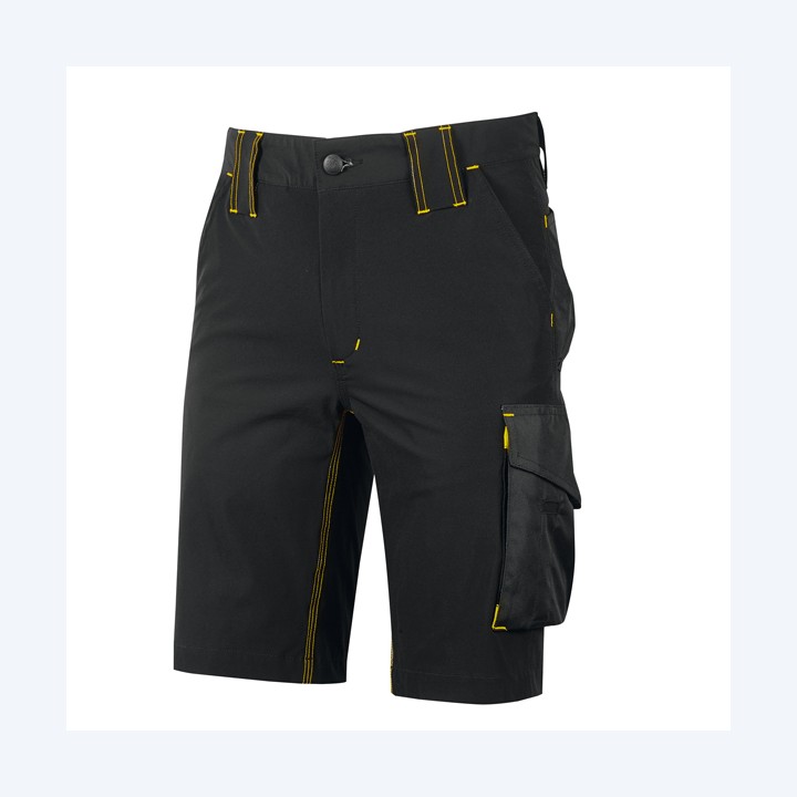 Bermuda Mercury taglia L nero/giallo U-Power | Ecotempo