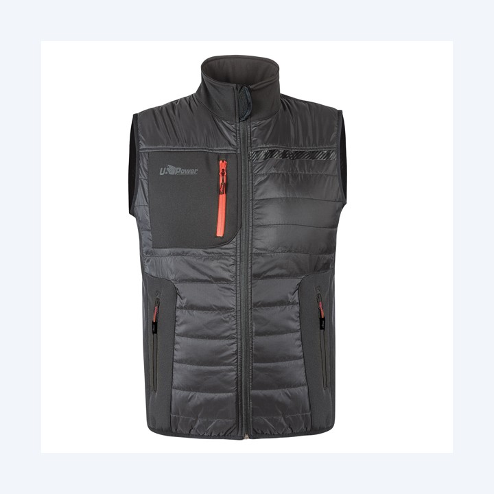 Gilet Wall taglia XL PL grigio/arancio U-Power | Ecotempo