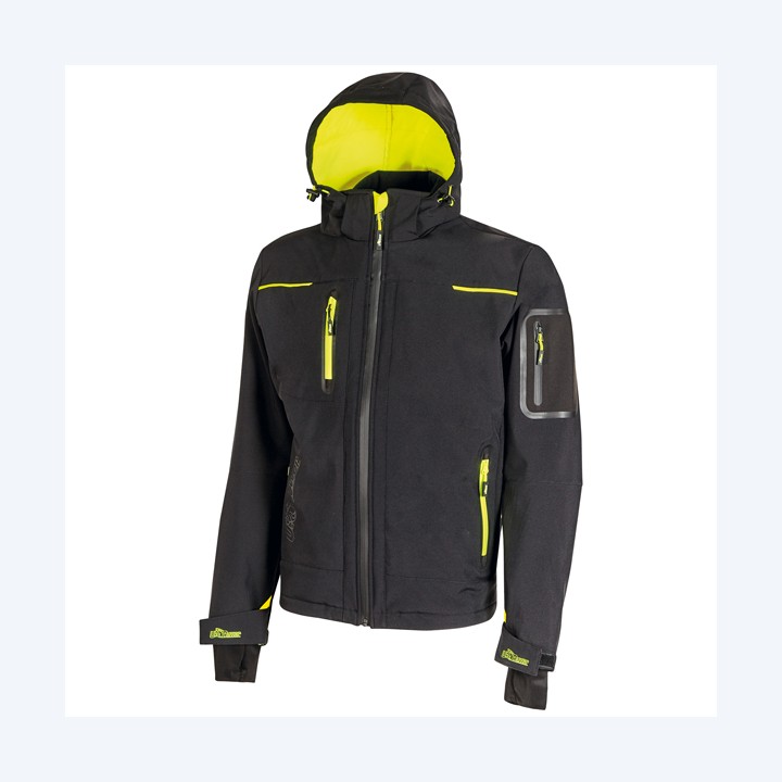 Giacca da lavoro Space taglia XL nero/giallo U-Power | Ecotempo