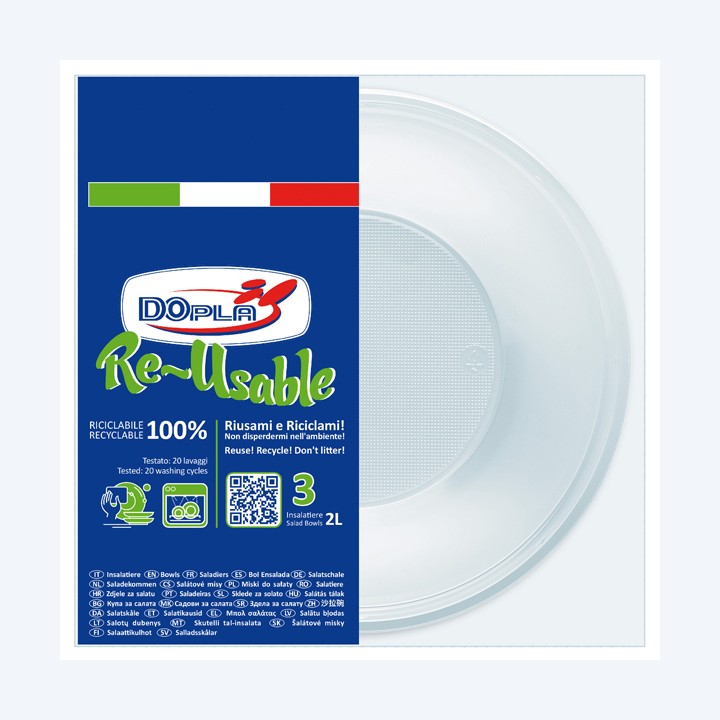 Insalatiera riutilizzabile rotonda — 101416 | Ecotempo