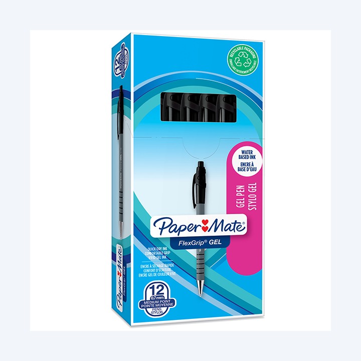 Penna a sfera a scatto Flexgrip Gel — 101519 | Ecotempo