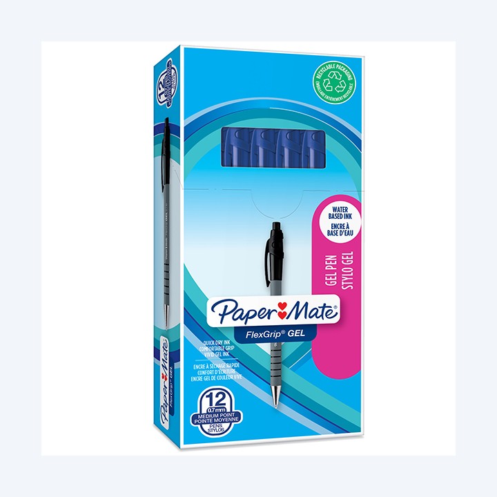 Penna a sfera a scatto Flexgrip Gel — 101520 | Ecotempo