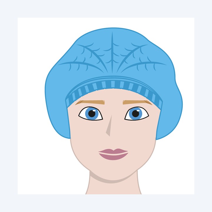 Cuffie a clip plissettate taglia unica — 101561 | Ecotempo