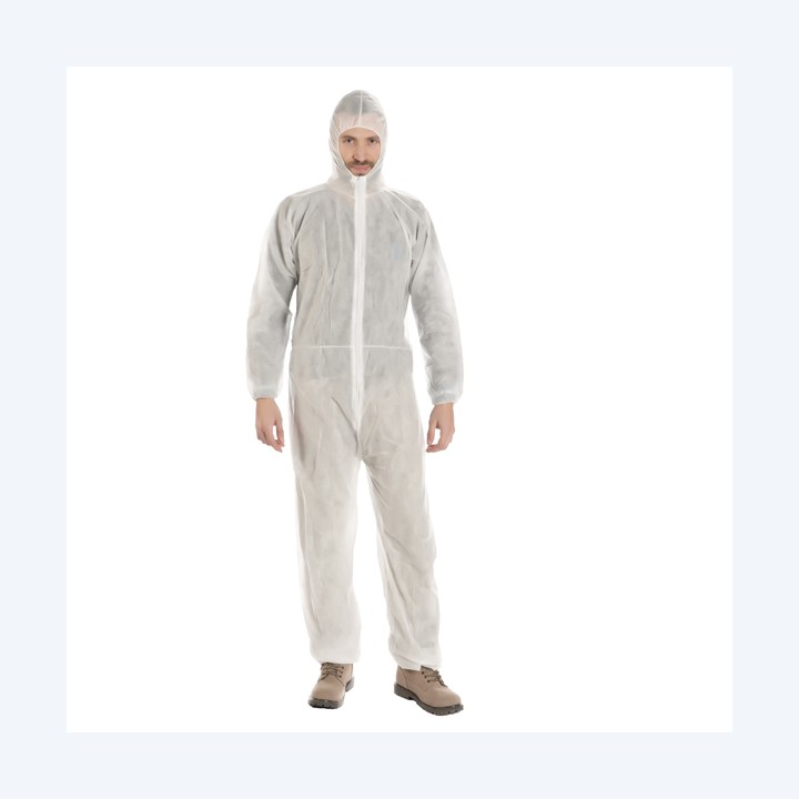 Tuta monouso Coverall 40 taglia XXL PLP bianco Worker | Ecotempo