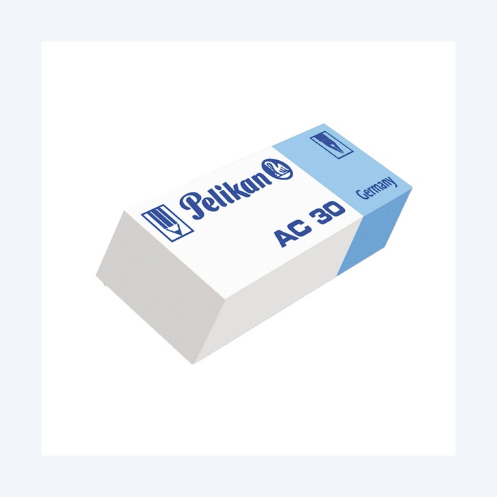 Gomma AC30 bianca e blu Pelikan conf. 30 pezzi | Ecotempo