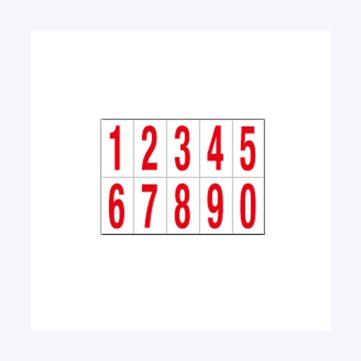 CARTELLI SEGNALATORI Numeri adesivi da — 101814 | Ecotempo