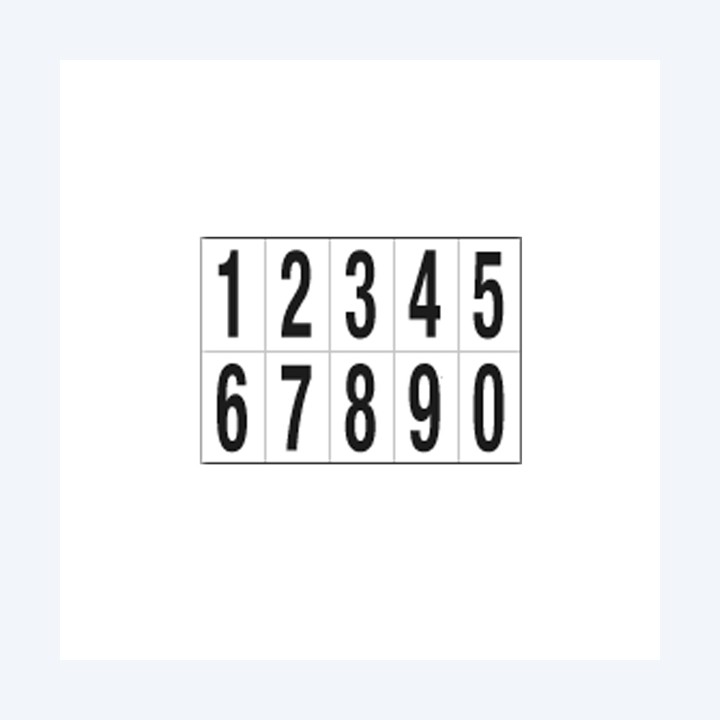 CARTELLI SEGNALATORI Numeri adesivi da — 101815 | Ecotempo