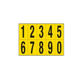 CARTELLI SEGNALATORI Numeri adesivi da — 101816 | Ecotempo