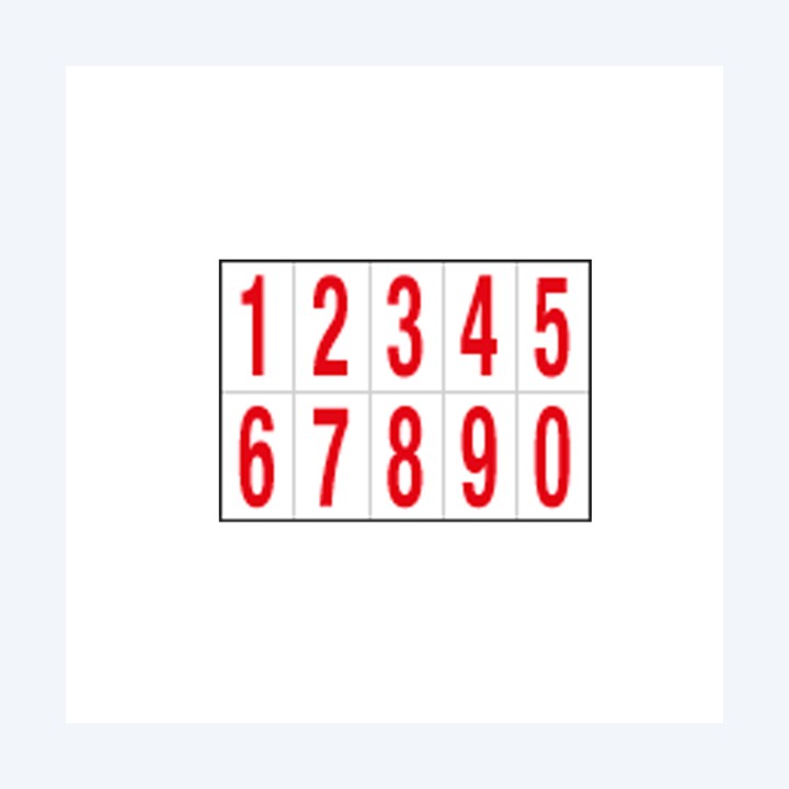 CARTELLI SEGNALATORI Numeri adesivi da — 101817 | Ecotempo