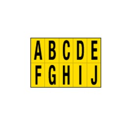 CARTELLI SEGNALATORI Lettere adesive da — 101823 | Ecotempo