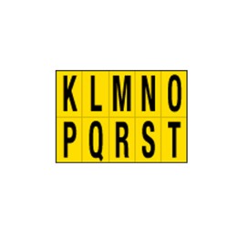 CARTELLI SEGNALATORI Lettere adesive da — 101824 | Ecotempo
