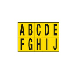 CARTELLI SEGNALATORI Lettere adesive da — 101832 | Ecotempo