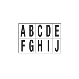 CARTELLI SEGNALATORI Lettere adesive da — 101838 | Ecotempo