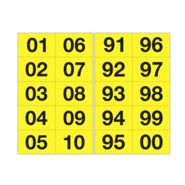 CARTELLI SEGNALATORI Numero adesivo da — 101841 | Ecotempo