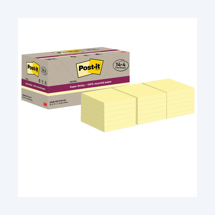 Blocco foglietti Post-it SuperSticky — 101859 | Ecotempo