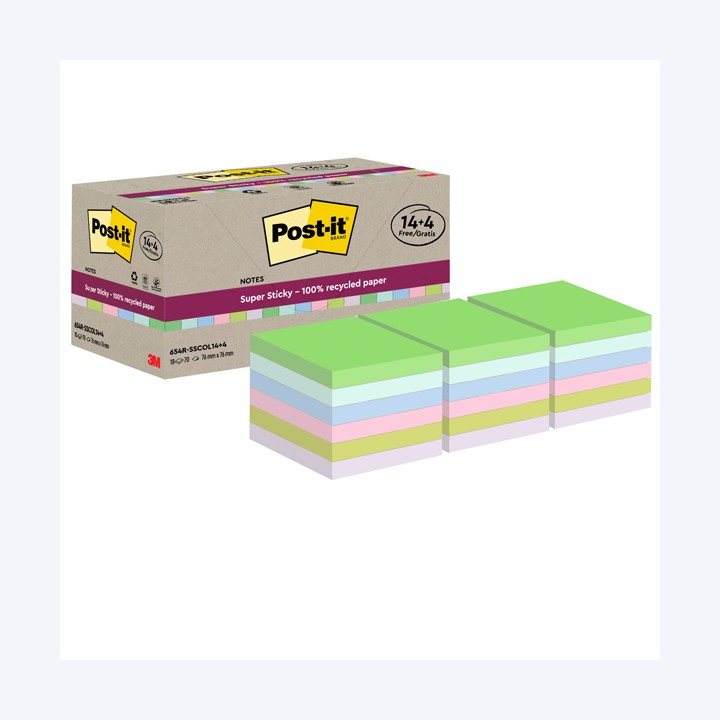 Blocco foglietti Post-it SuperSticky — 101860 | Ecotempo
