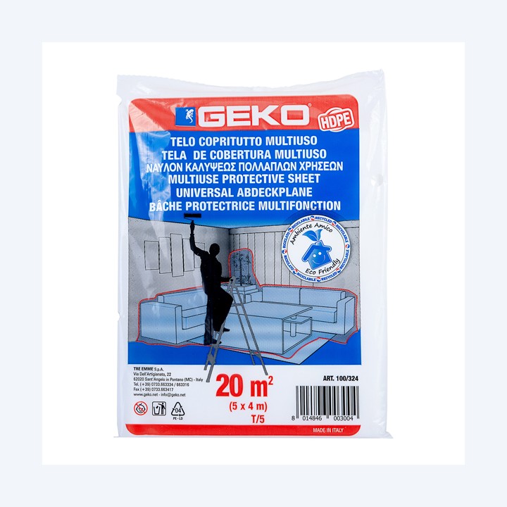 Telo copritutto 4 x 5 m 20 mq 95/105 gr — 101970 | Ecotempo