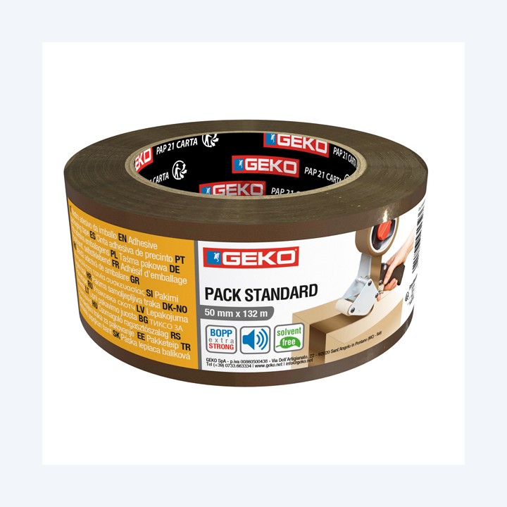 Nastro adesivo 5 cm x 132 m PLP avana Geko | Ecotempo