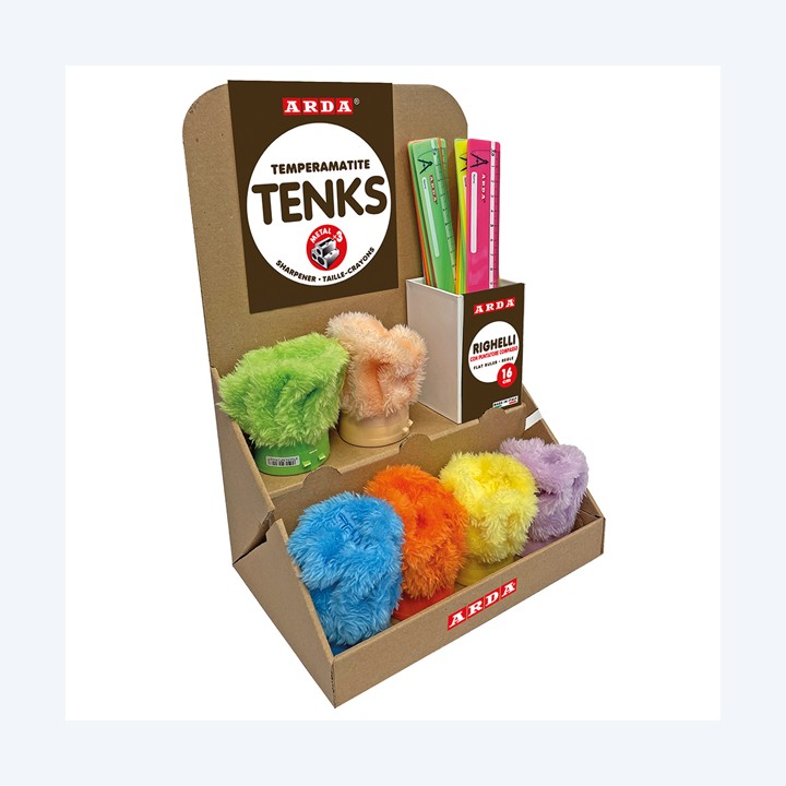 TemperamatiteTenks Peluche e Righe 16cm — 102237 | Ecotempo