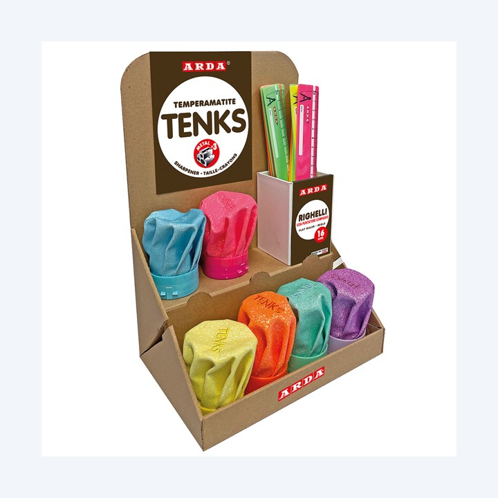 TemperamatiteTenks Glitter e Righe 16cm — 102238 | Ecotempo