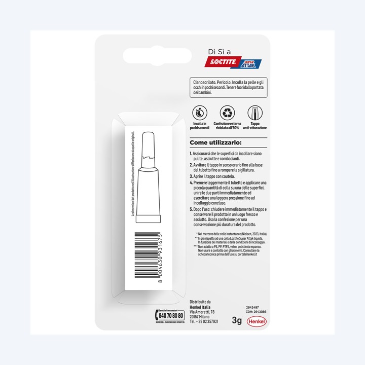 Colla Super Attak Gel Riposizionabile 3 — 102471 | Ecotempo