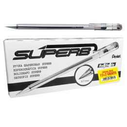 Penna a sfera Super B punta 0,7 mm nero — 102514 | Ecotempo