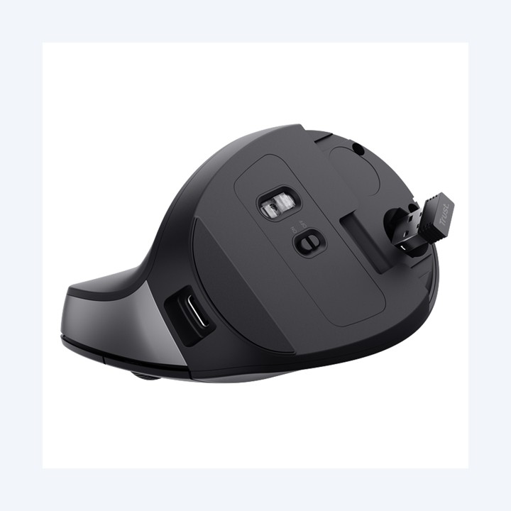 Mouse ergonomico wireless TM-270 nero Trust | Ecotempo