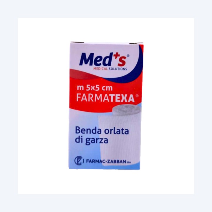 Benda di garza orlata 5 cm x 5 mt Med's conf. 12 pezzi | Ecotempo
