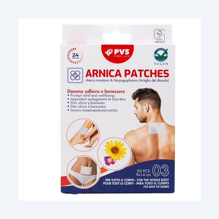 Cerotto arnica 9 x 14 cm PVS conf. 3 pezzi | Ecotempo