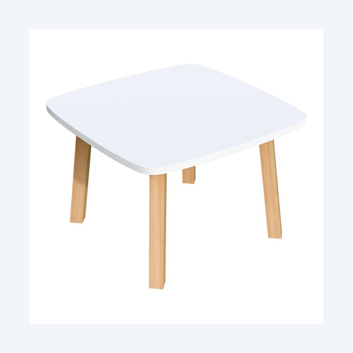 Tavolino attesa Woody bianco Paperflow | Ecotempo