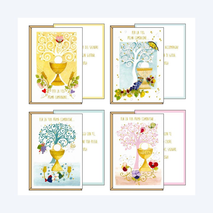 Biglietto auguri Comunione 11,7 x 17 cm — 102789 | Ecotempo