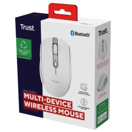 Mouse OZAA wireless bianco Trust | Ecotempo