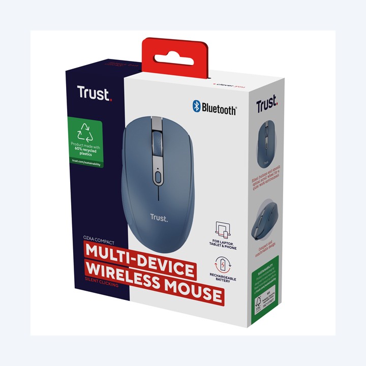 Mouse OZAA wireless blu Trust | Ecotempo